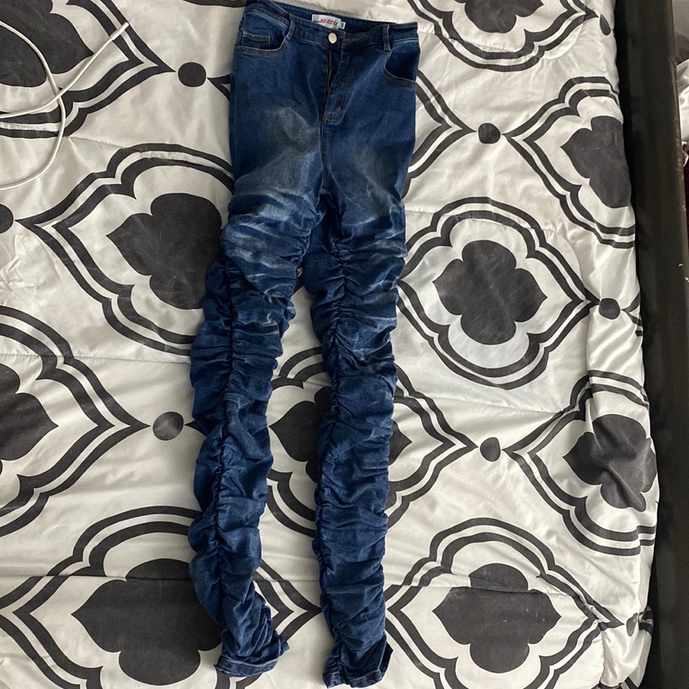 GSUWOO Stacked pants. Size M but fits like X small